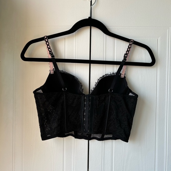 Victoria Secret Black and Pink Corset - Picture 4 of 9